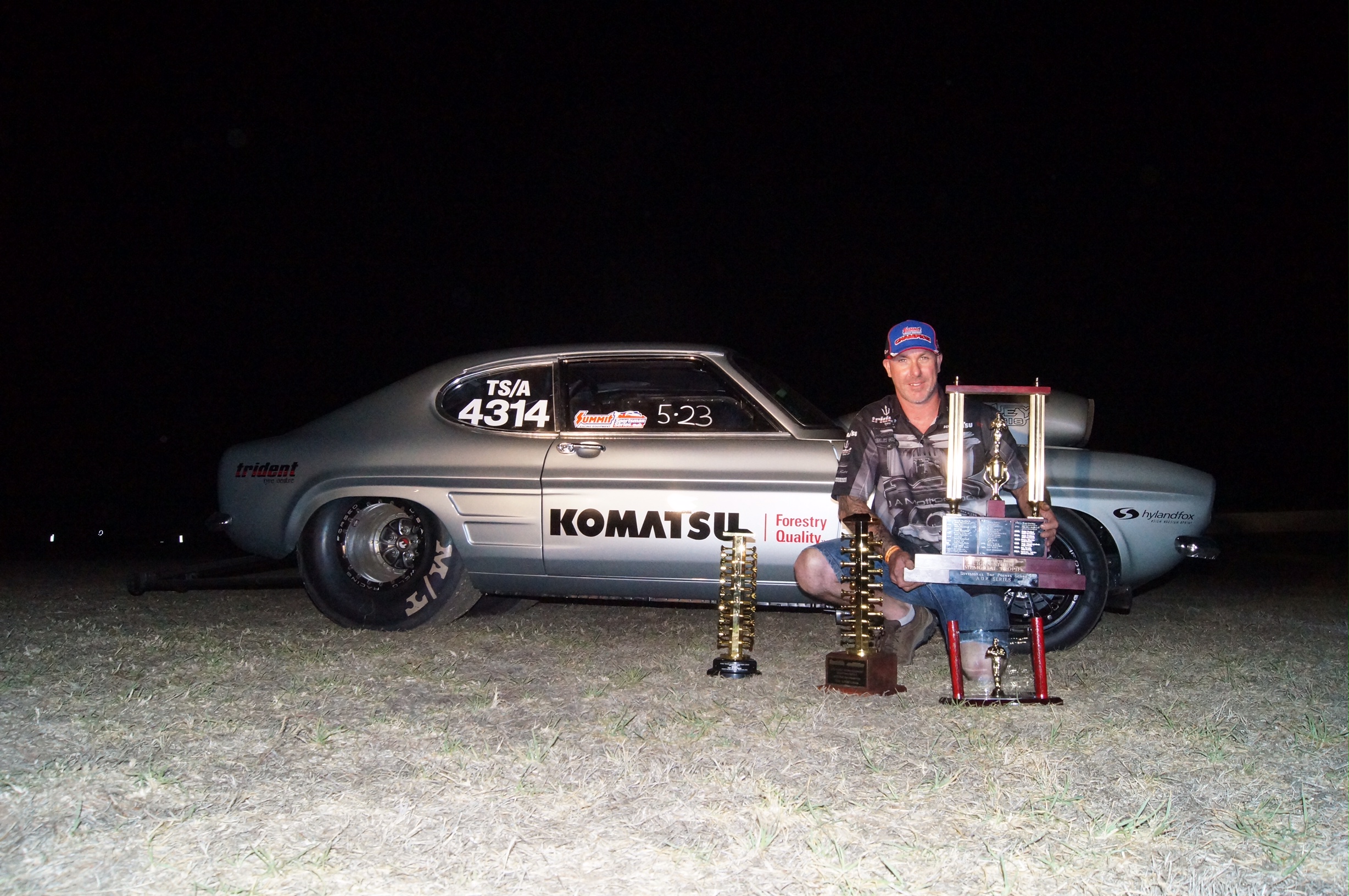 Jason Arbery with trophies